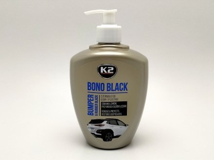 Поліроль (реставратор) пластику, гуми чорний 500 мл Bono Black K2 K035 (фото 1)