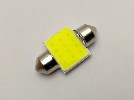 Лампа салона LED 31 мм T11 12V COB 12 chip Квант WH-SV8,5(11*31)-12V-COB (фото 1)