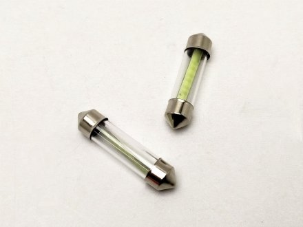 Лампа салону LED 36 мм T11 12V 1chip DS-TM у колбі Квант WH-SV8,5(11*36)-12V-COB 1chip DS-TM в CL