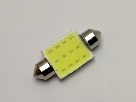 Лампа салона LED 36 мм T11 12V COB 12 chip Квант WH-SV8,5(11*36)-12V-COB (фото 1)