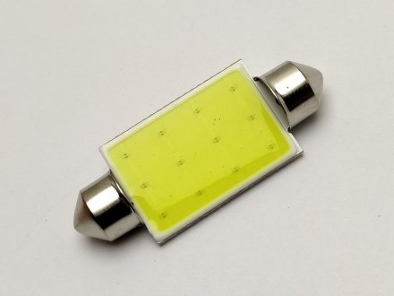 Лампа салона LED 41 мм T11 12V COB 12 chip Квант WH-SV8,5(11*41)-12V-COB (фото 1)