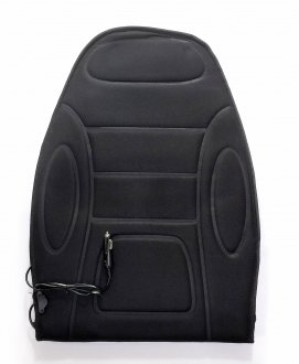 Накидка на сиденье с подогревом черная с подголовником LAVITA LA 140402BK (фото 1)