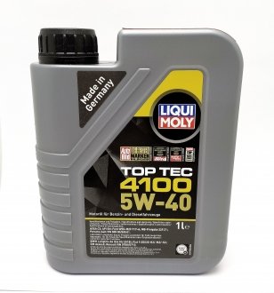 Масло 5W-40 1л 4100 Евро-4 LIQUI MOLY 9510 (фото 1)