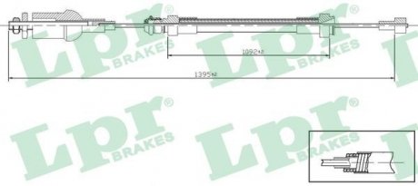 Трос сцепление LPR C0237C (фото 1)