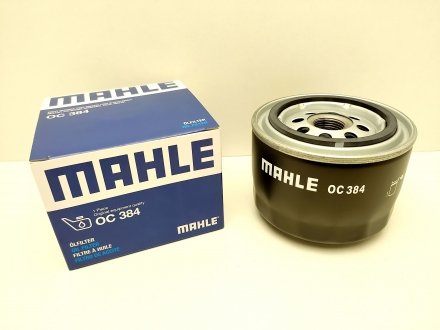 Фільтр масляний Lada (низький) MAHLE / KNECHT OC 384 (фото 1)