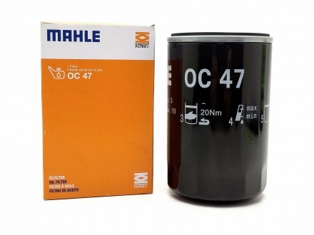 Фильтр масляный Ауди, Шкода, Фольксваген - MAHLE / KNECHT OC47 (фото 1)