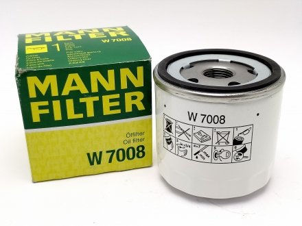 Фильтр масляный Форд Фиеста 1.6 MANN W7008 (фото 1)