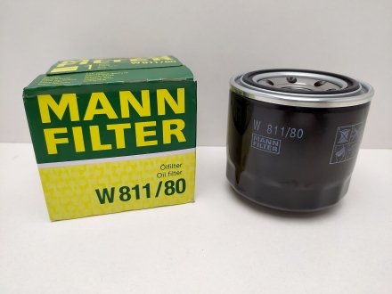 Фільтр масляний MANN W811/80 (фото 1)