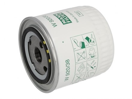 Фільтр оливи Volvo S40/V40 1.9Di 95-04 -FILTER MANN W 920/38 (фото 1)