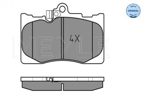 Колодки гальмівні (передні) Lexus GS 05-/IS III//RC 09- (Advics) MEYLE 025 203 2517/W (фото 1)