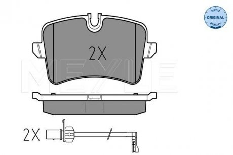 Колодки гальмівні (задние) Audi A4/A5/A6/A7/A8/Porsche Macan 09- MEYLE 025 246 0617/W (фото 1)