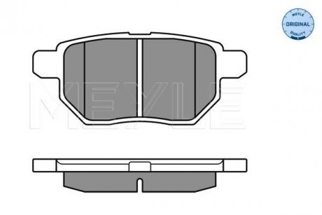 Колодки гальмівні (задние) Toyota Auris/IQ/Urban Cruiser 07- MEYLE 025 246 1015/W (фото 1)