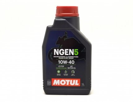 Масло 4Т 1л 10W-40 NGEN5 (мото) 5100 MOTUL 111829 (фото 1)