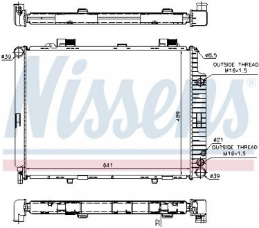 Радиатор охолоджування NISSENS 62691A (фото 1)