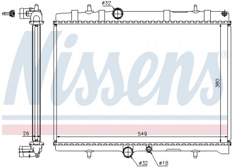 Радиатор охолоджування NISSENS 63689A (фото 1)