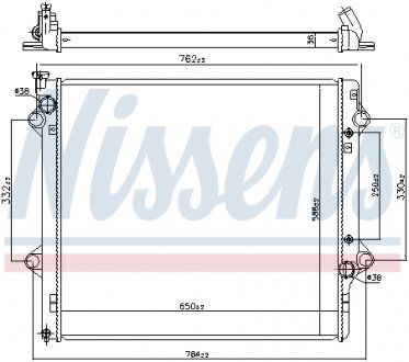 Радіатор охолоджування NISSENS 64661 (фото 1)