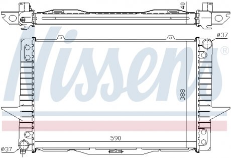 Радиатор охолоджування NISSENS 65536A (фото 1)