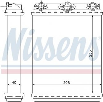 Радіатор пічки NISSENS 72016 (фото 1)