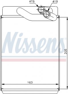 Радиатор пічки NISSENS 77616 (фото 1)