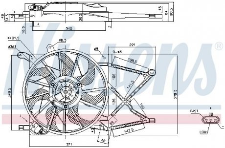 Вентилятор NISSENS 85154 (фото 1)