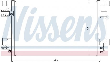 Конденсер кондиціонера NISSENS 940029 (фото 1)