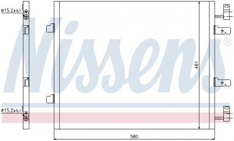 Конденсер кондиціонера NISSENS 940147 (фото 1)