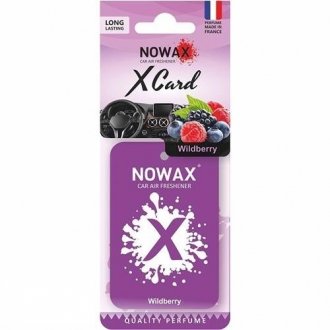 Автомобільний ароматизатор повітря серія " X CARD" - Wildberry NOWAX NX07539 (фото 1)