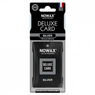 Ароматизатор целюлозний серія Delux Card 6 г. - Silver NOWAX NX07732 (фото 1)