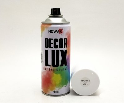 Краска белая матовая 450 мл Decor Lux NOWAX NX48013 (фото 1)