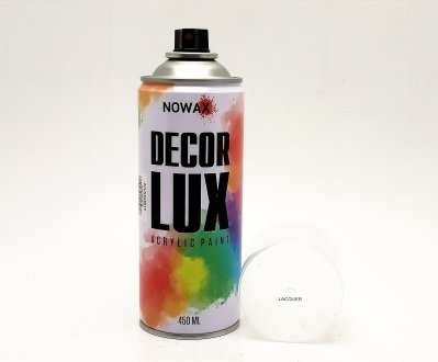 Краска лак глянцевый 450 мл Decor Lux NOWAX NX48015 (фото 1)