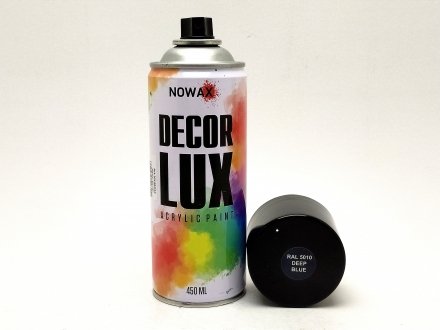 Краска темно синяя 450 мл Decor Lux NOWAX NX48034 (фото 1)