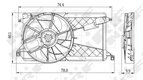 Вентилятор радіатора NRF 47291 (фото 1)