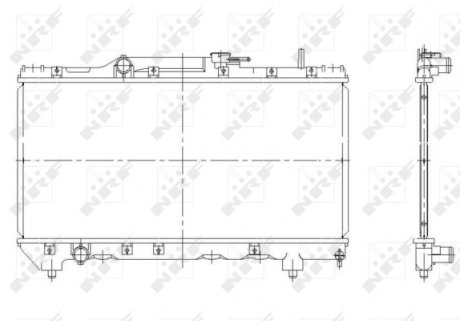 Радиатор охолодження Toyota Carina E VI 1.6/1.8 92-97 NRF 507590 (фото 1)