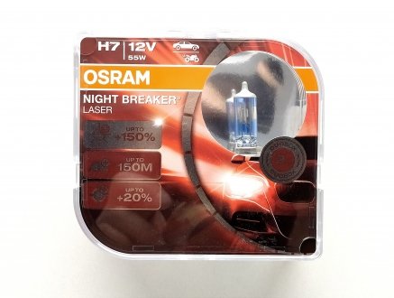 Лампа Н7 12V 55W +150 LASER DUOBOX OSRAM 64210NL-HCB (фото 1)