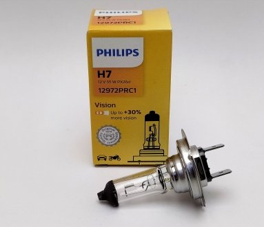 Лампа Н7 12V 55W +30 Премиум PHILIPS 12972PRC1 (фото 1)