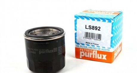 Фільтр масляний Mazda 1.6/2.0 87- (h=65mm) Purflux LS892 (фото 1)