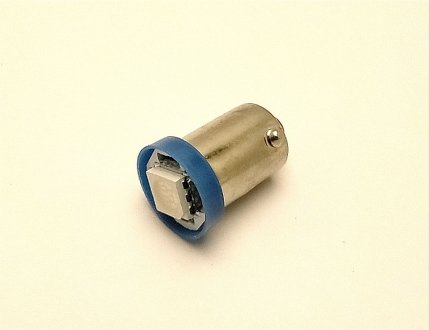 Лампа щитка приладів 2101 LED T4W 12V 1 діод синій конус TEMPEST Tmp-40T8-12V (фото 1)
