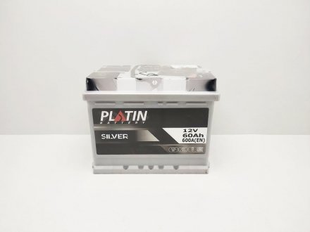 Аккумулятор 60А евро 600А Platin Silver Турция 5602677 (фото 1)