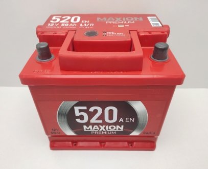 Аккумулятор 50А евро 520А Maxion Турция 6СТ-50А3 (1) (фото 1)