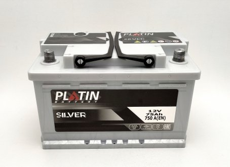 Аккумулятор евро 750А Platin Silver Турция 75А (фото 1)