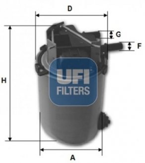 Фільтр паливний UFI 24.061.01 (фото 1)