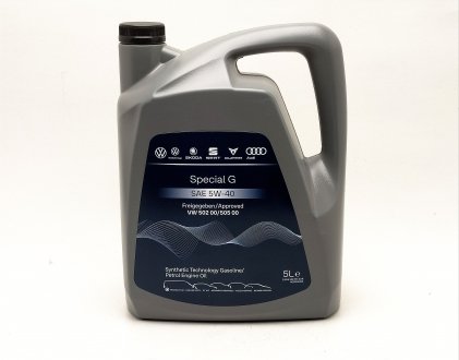 Олія 5W-40 5л Volkswagen Special G бензин VAG GS55502M4