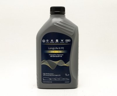 Масло 0W-30 1л Volkswagen LongLife III FE бензин/дизель VAG GS55545M2