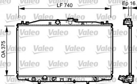 Радіатор охолоджування Valeo 735050 (фото 1)