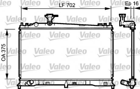 Радіатор системи охолодження Valeo 735053 (фото 1)