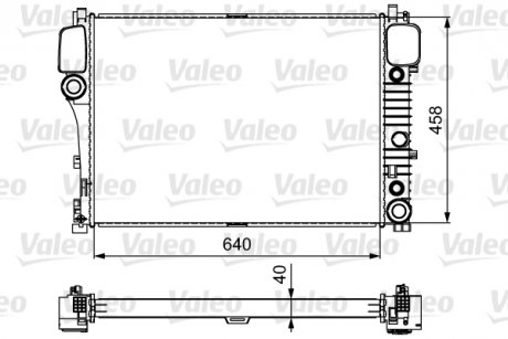 Радиатор охолоджування Valeo 735299 (фото 1)