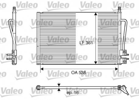 Конденсатор кондиціонера Valeo 817664 (фото 1)