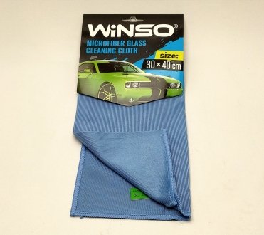 Салфетка микрофибра 30х40 для стекла WINSO 150 230