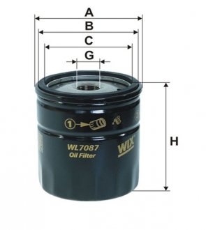 Фільтр оливи WIX FILTERS WL7087 (фото 1)