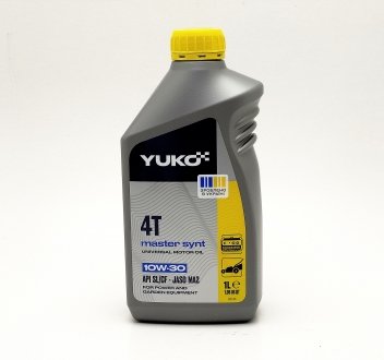 Масло 4Т 1л 10W-30 Master для генераторов YUKO 240450